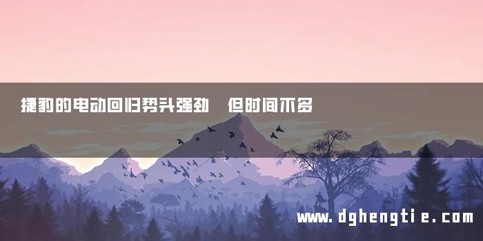 捷豹的电动回归势头强劲 但时间不多